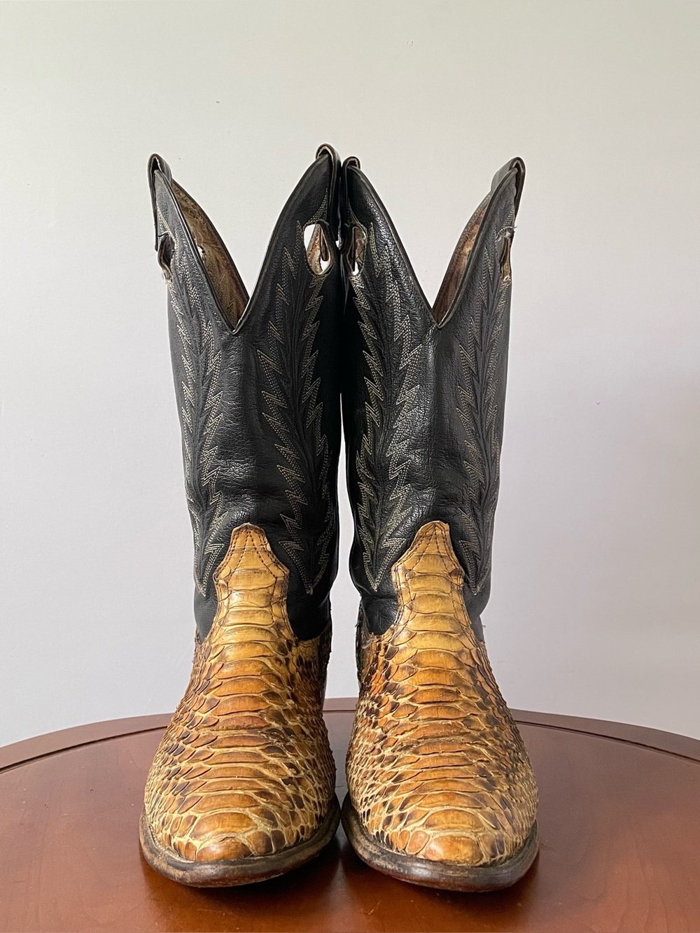 BOULET EXOTIC SNAKE SKIN MENS COWBOY BOOT | US 7 - Picture 2 of 8